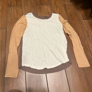 Madewell Color block Long-sleeve Top